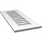 Ekena Millwork Vertical Surface Mount PVC Gable Vent: Non-Functional, w/ 3-1/2"W x 1"P Standard Frame, 14"W x 34"H GVPVE14X3401SN - alternate 4